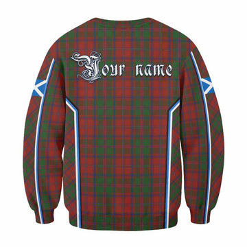 Stewart (Stuart) of Appin Tartan Crest Sweatshirt Scotland Coat of Arm Flag Style - Tartan Vibes Clothing