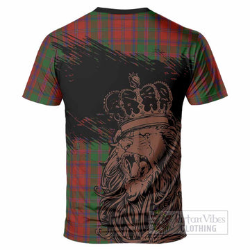 Stewart (Stuart) of Appin Tartan Crest T-Shirt Crowned Lion Heritage Style