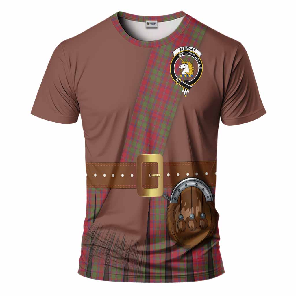 Stewart (Stuart) of Appin Tartan Crest T-Shirt Kilt Costume Style