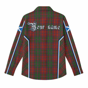 Stewart (Stuart) of Appin Tartan Crest Women Casual Shirt Scotland Coat of Arm Flag Style - Tartan Vibes Clothing