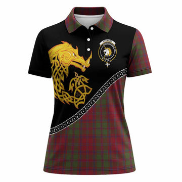 Stewart (Stuart) of Appin Tartan Crest Women Polo Shirt Legendary Dragon Knot Half Style