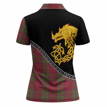 Stewart (Stuart) of Appin Tartan Crest Women Polo Shirt Legendary Dragon Knot Half Style