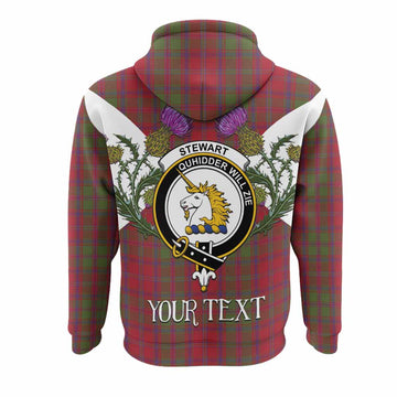 Stewart (Stuart) of Appin Tartan Family Crest Hoodie Scottish Burns Night Thistle Floral