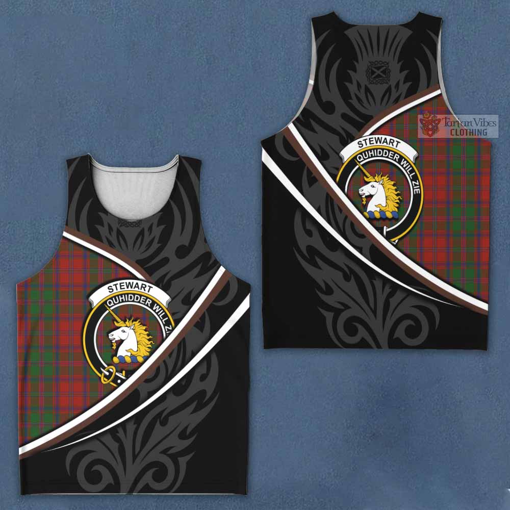 Stewart (Stuart) of Appin Tartan Family Crest Men Tank Top Celtic Scottish Thistle Floral - Tartan Vibes Clothing