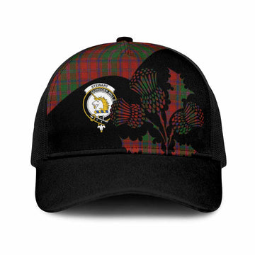 Stewart (Stuart) of Appin Tartan Family Crest Mesh Trucker Cap Scotland Thistle Floral Flag Style