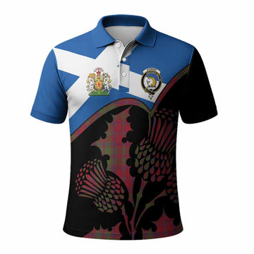 Stewart (Stuart) of Appin Tartan Family Crest Polo Shirt Scotland Thistle Floral Flag Style