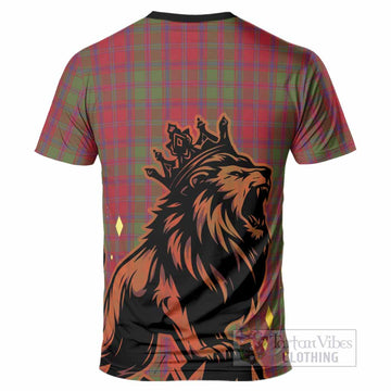 Stewart (Stuart) of Appin Tartan Family Crest T-Shirt Crowned Lion Roaring