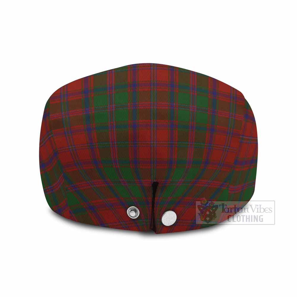 Stewart (Stuart) of Appin Tartan Flat Cap, Jeff Cap Scottish Stag Thistle Floral Art