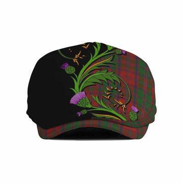 Stewart (Stuart) of Appin Tartan Flat Cap, Jeff Cap Scottish Thistle Pride Heritage Art