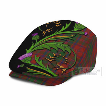 Stewart (Stuart) of Appin Tartan Flat Cap, Jeff Cap Scottish Thistle Pride Heritage Art