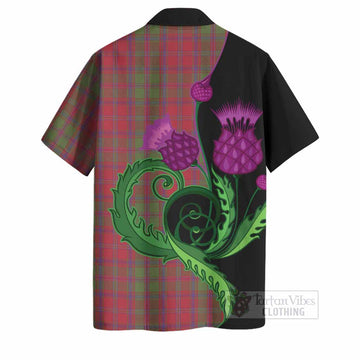 Stewart (Stuart) of Appin Tartan Hawaiian Shirt Traditional Scottish Thistle