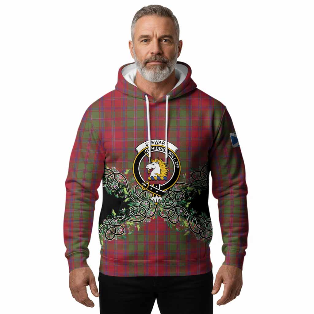 Stewart (Stuart) of Appin Tartan Hoodie Thistle Scottish Spirit