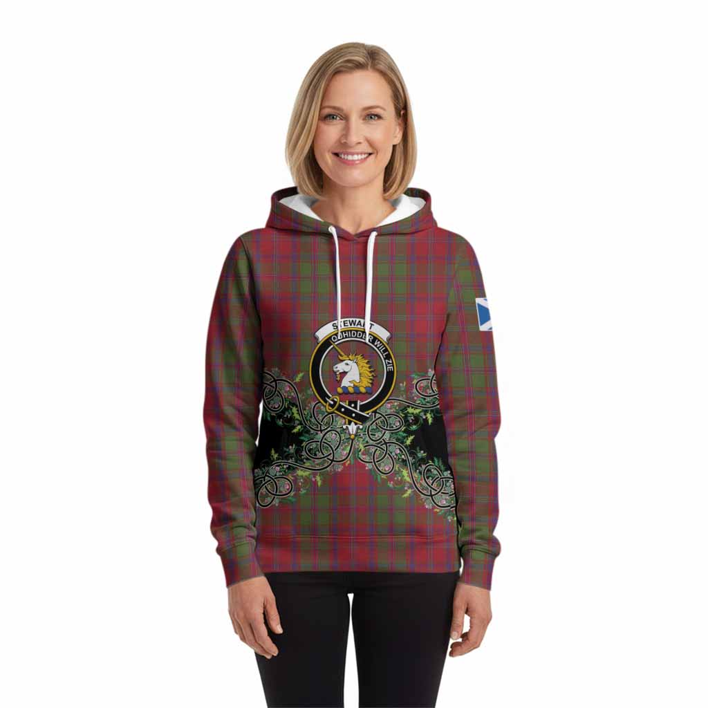 Stewart (Stuart) of Appin Tartan Hoodie Thistle Scottish Spirit