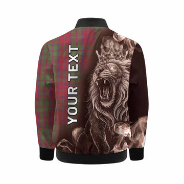 Stewart (Stuart) of Appin Tartan Kid Bomber Jacket Roaring Lion Heritage
