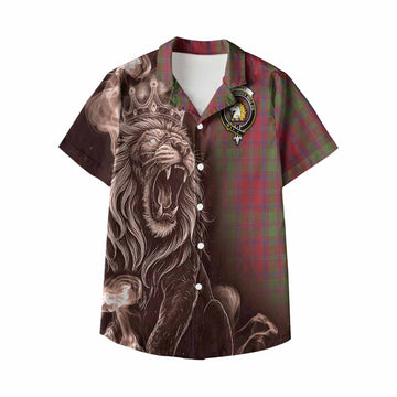 Stewart (Stuart) of Appin Tartan Kid Hawaiian Shirt Roaring Lion Heritage