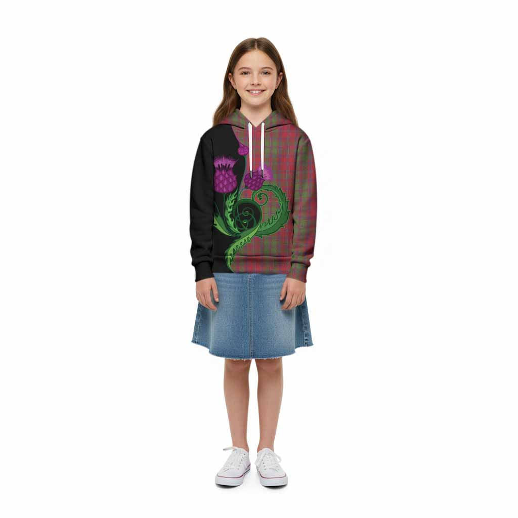 Stewart (Stuart) of Appin Tartan Kid Hoodie Traditional Scottish Thistle