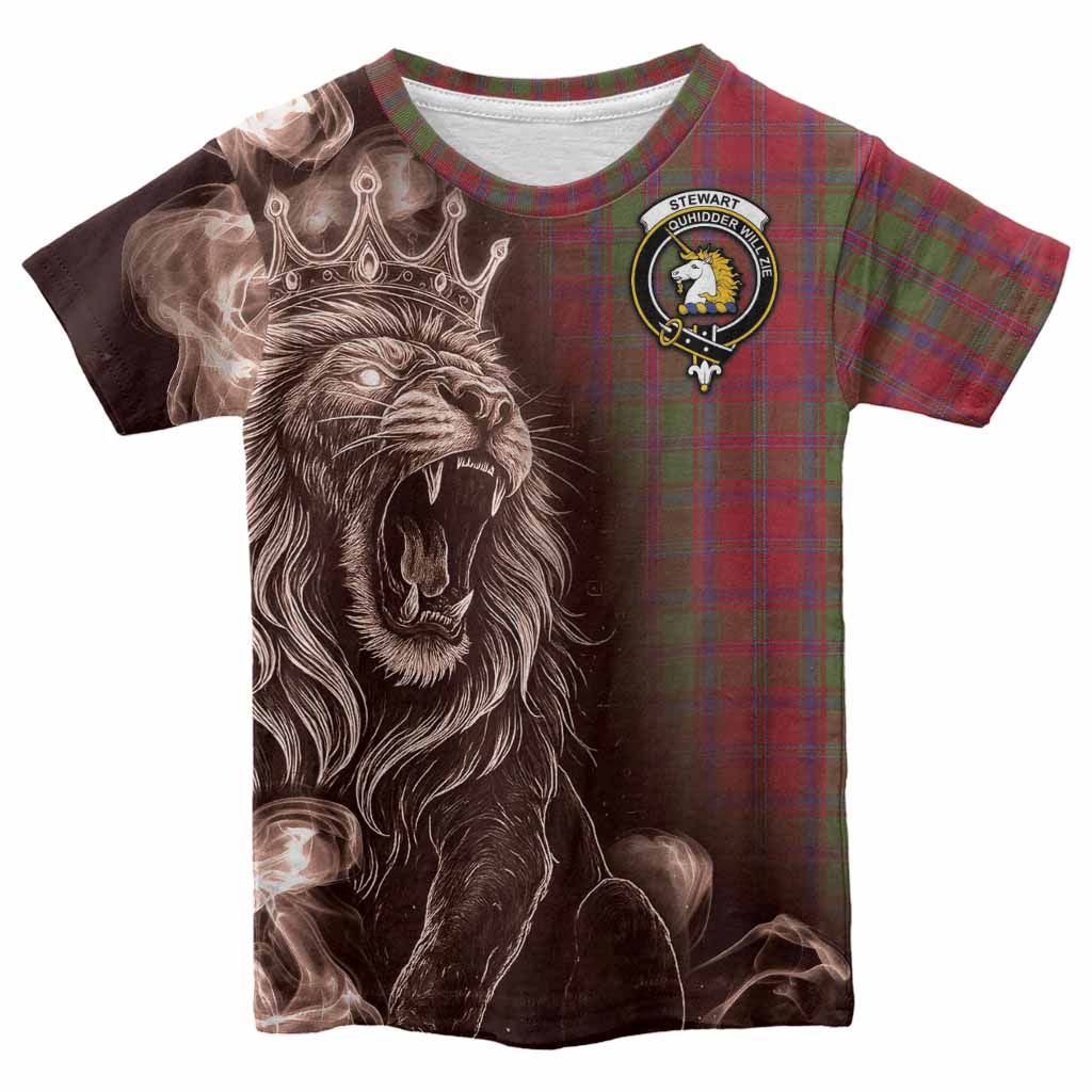 Stewart (Stuart) of Appin Tartan Kid T-shirt Roaring Lion Heritage