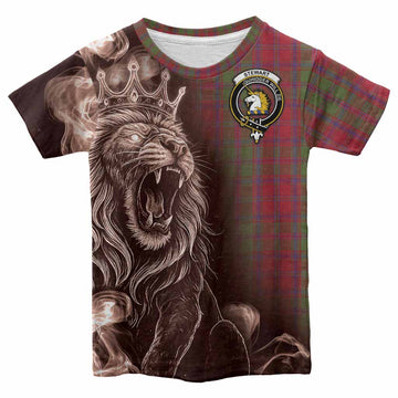 Stewart (Stuart) of Appin Tartan Kid T-shirt Roaring Lion Heritage