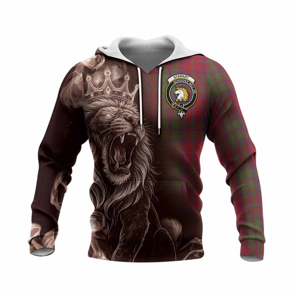 Stewart (Stuart) of Appin Tartan Knitted Hoodie Roaring Lion Heritage