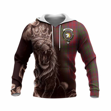 Stewart (Stuart) of Appin Tartan Knitted Hoodie Roaring Lion Heritage