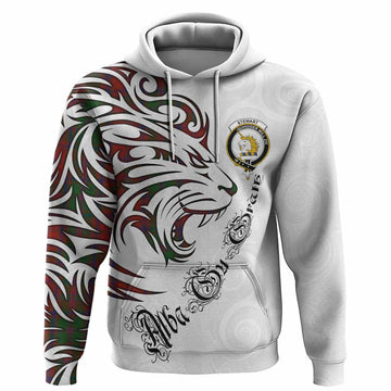 Stewart (Stuart) of Appin Tartan Lion Roar Hoodie Alba Gu Brath with Celtic Motifs