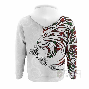 Stewart (Stuart) of Appin Tartan Lion Roar Hoodie Alba Gu Brath with Celtic Motifs