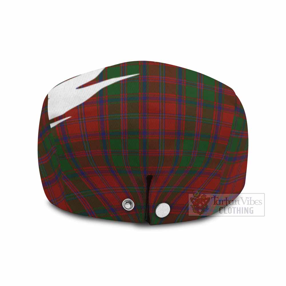 Stewart (Stuart) of Appin Tartan Loch Ness Monster Scottish Heritage Art Flat Cap, Jeff Cap