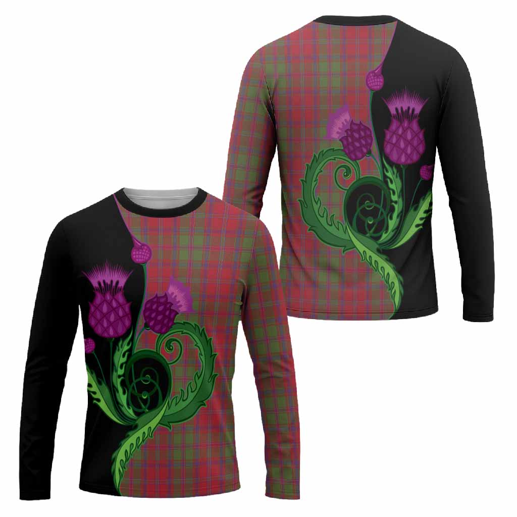 Stewart (Stuart) of Appin Tartan Long Sleeve T-Shirt Traditional Scottish Thistle
