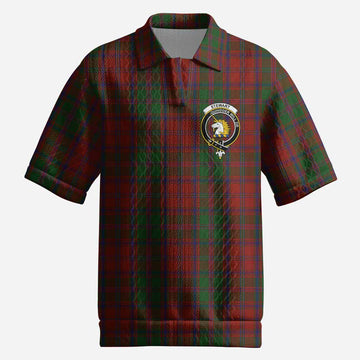 Stewart (Stuart) of Appin Tartan Men’s Polo Sweater Top with Family Crest