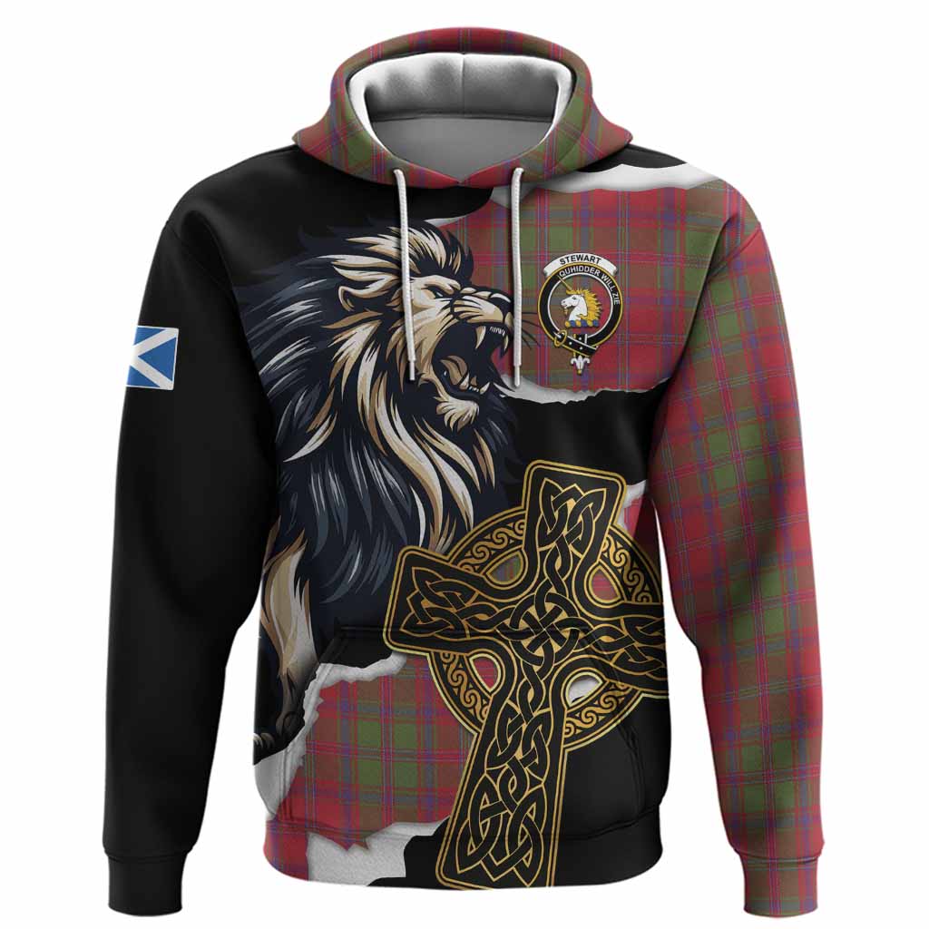Stewart (Stuart) of Appin Tartan Scottish Hoodie Lion Celtic Heritage