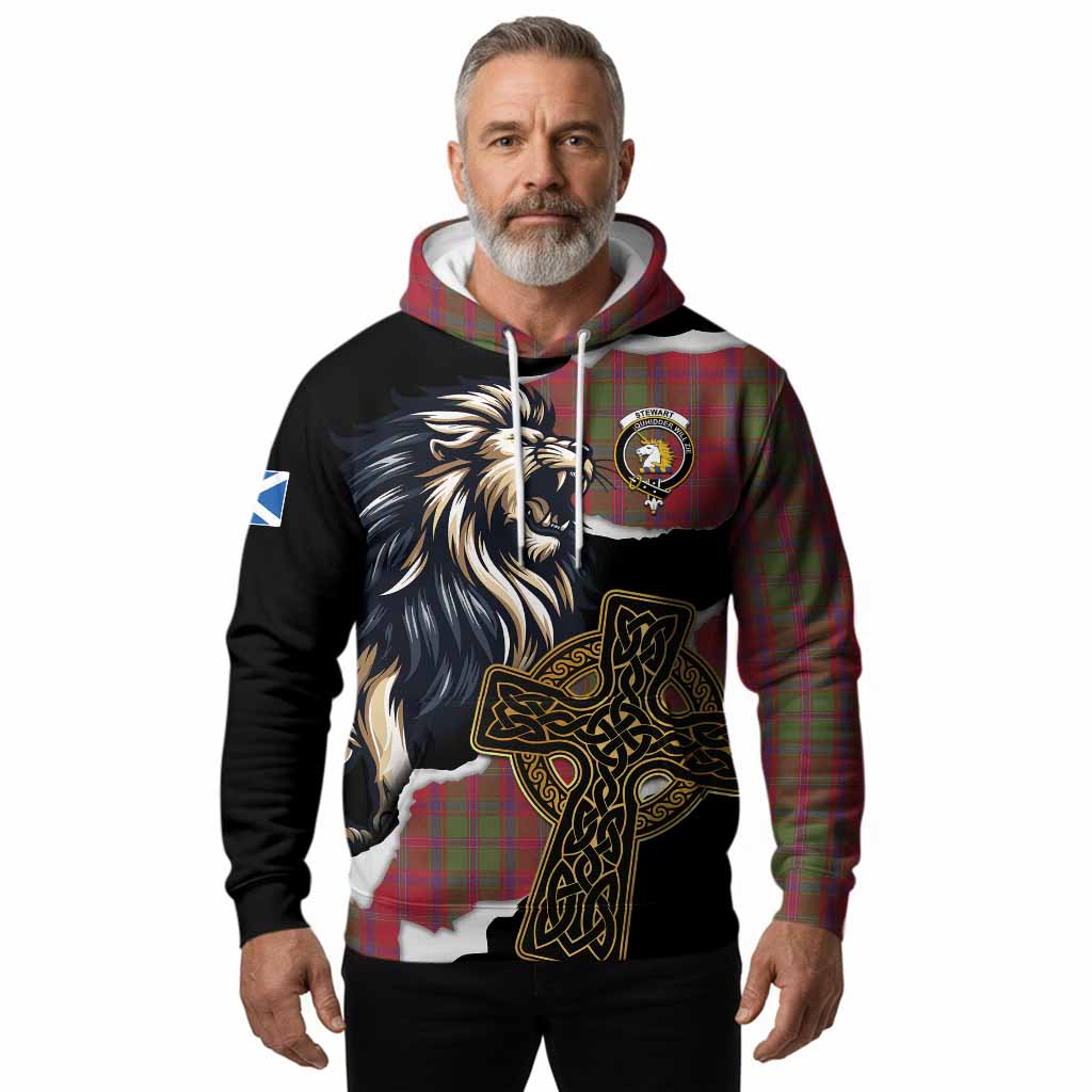 Stewart (Stuart) of Appin Tartan Scottish Hoodie Lion Celtic Heritage
