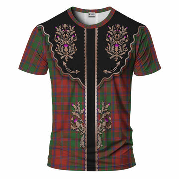 Stewart (Stuart) of Appin Tartan T-Shirt Thistle Ornament Western Yoke