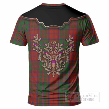Stewart (Stuart) of Appin Tartan T-Shirt Thistle Ornament Western Yoke