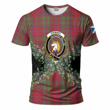 Stewart (Stuart) of Appin Tartan T-Shirt Thistle Scottish Spirit