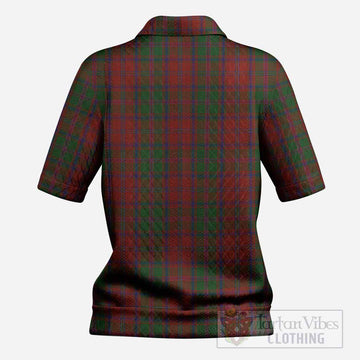Stewart (Stuart) of Appin Tartan Women’s Polo Sweater Top with Family Crest