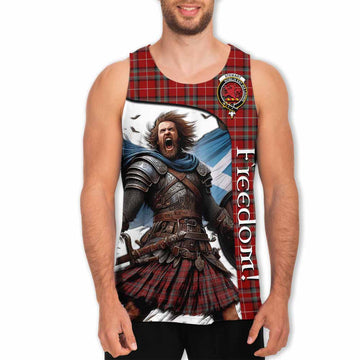 Stewart (Stuart) of Bute Crest Tartan Men's Tank Top Inspired by the Freedom of Scottish Warrior Men - Tartan Vibes Clothing