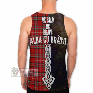 Stewart (Stuart) of Bute Tartan Family Crest Men's Tank Top Alba Gu Brath Be Brave Lion Ancient Style - Tartan Vibes Clothing