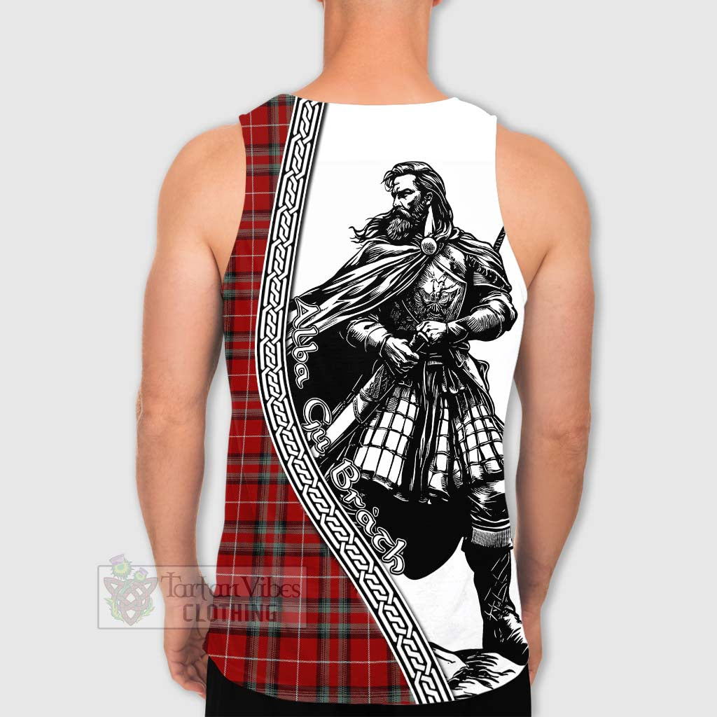 Stewart (Stuart) of Bute Tartan Clan Crest Men's Tank Top with Highlander Warrior Celtic Style - Tartan Vibes Clothing