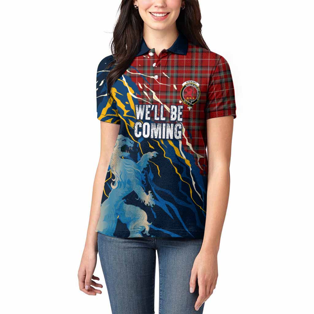 Stewart (Stuart) of Bute Scotland Tartan Women Polo Shirt WC2026 Football - We'll Be Coming