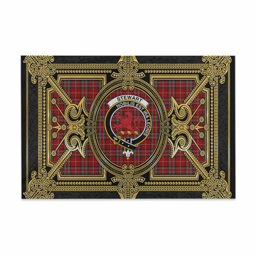 Stewart (Stuart) of Bute Scottish Tartan Crest House Flag Royal Stylized 48*72 inch (120*180 cm) - Tartan Vibes Clothing