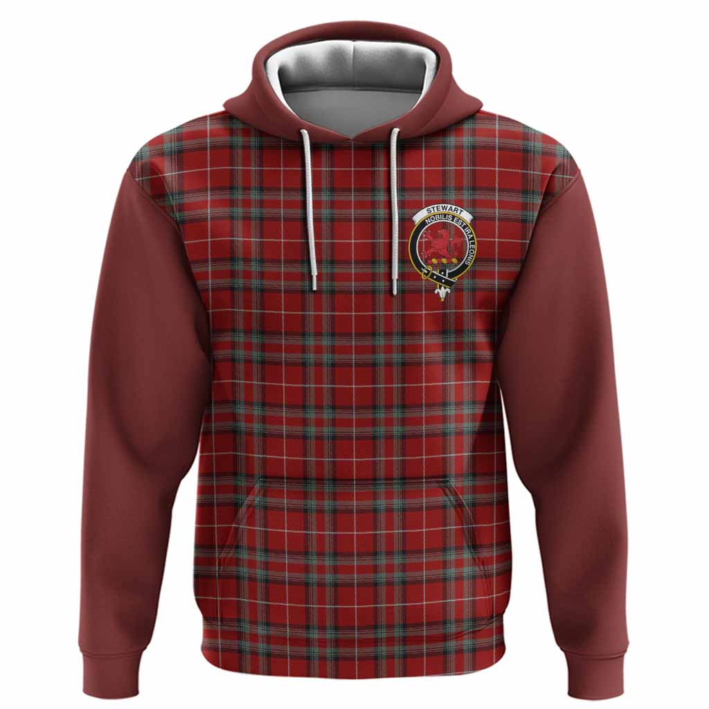 Stewart (Stuart) of Bute Tartan Accent Hoodie with Family Crest