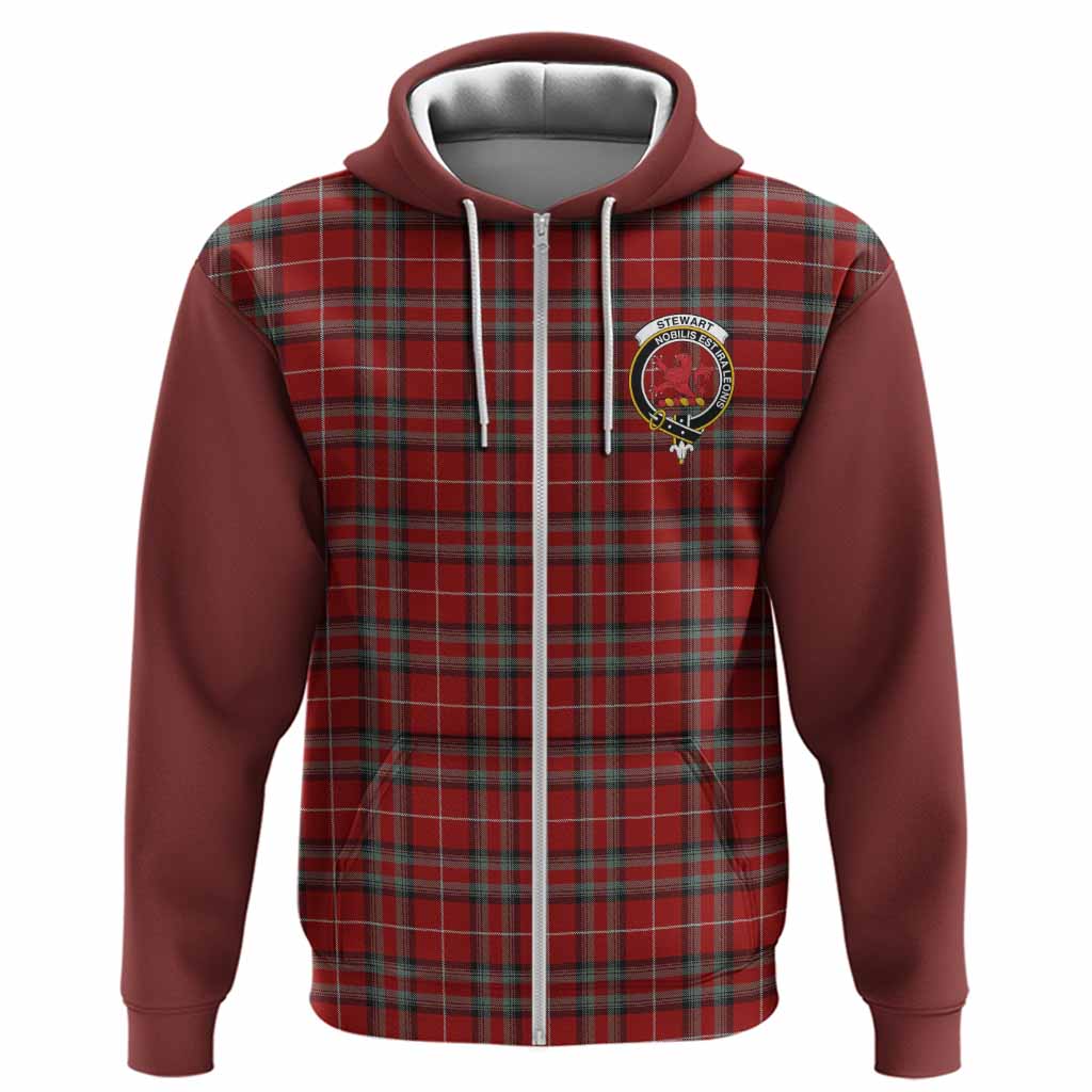 Stewart (Stuart) of Bute Tartan Accent Hoodie with Family Crest