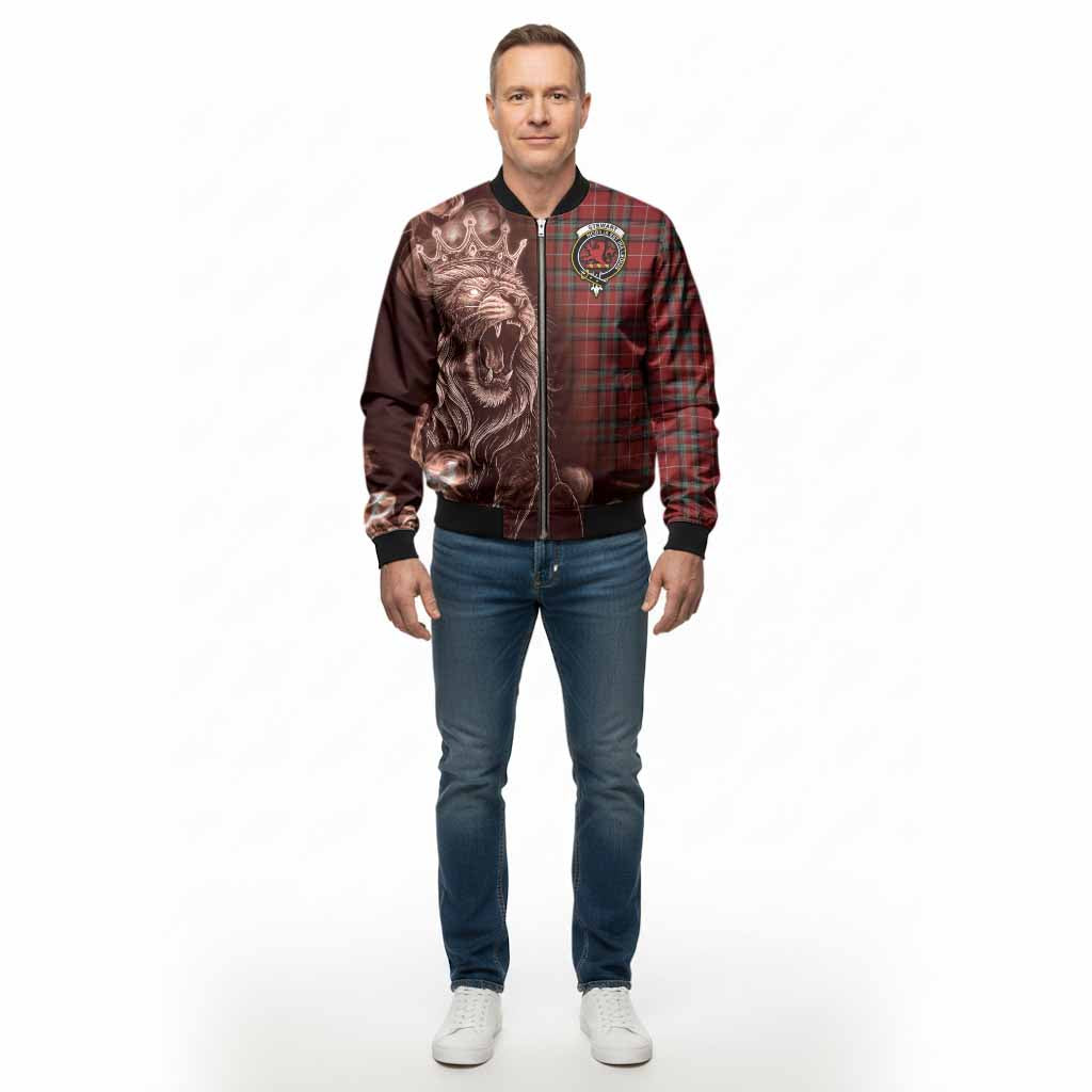 Stewart (Stuart) of Bute Tartan Bomber Jacket Roaring Lion Heritage