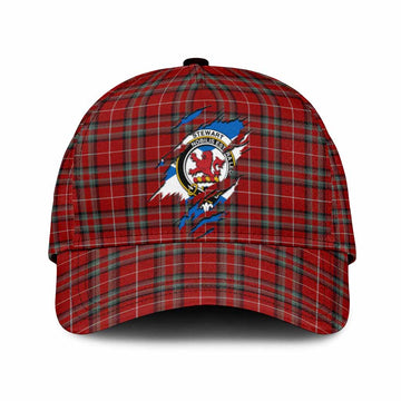 Stuart Of Bute Tartan Classic Cap with Family Crest In Me Style
