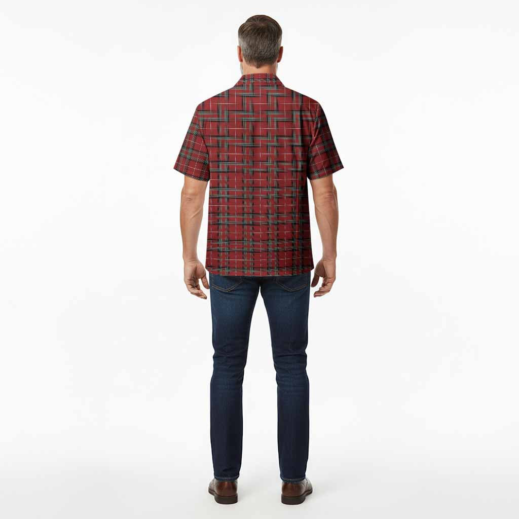 Stewart (Stuart) of Bute Tartan Crest Hawaiian Shirt Ferocious Lion Style