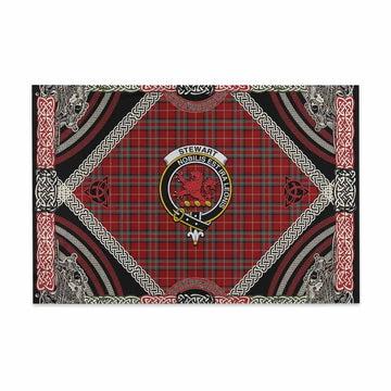 Stewart (Stuart) of Bute Tartan Crest House Flag Northern Mythology Dragon Art 48*72 inch (120*180 cm) - Tartan Vibes Clothing