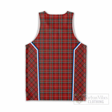 Stewart (Stuart) of Bute Tartan Crest Men Tank Top Scotland Coat of Arm Flag Style - Tartan Vibes Clothing