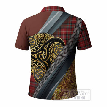Stewart (Stuart) of Bute Tartan Crest Polo Shirt Scottish Triskele Celtic