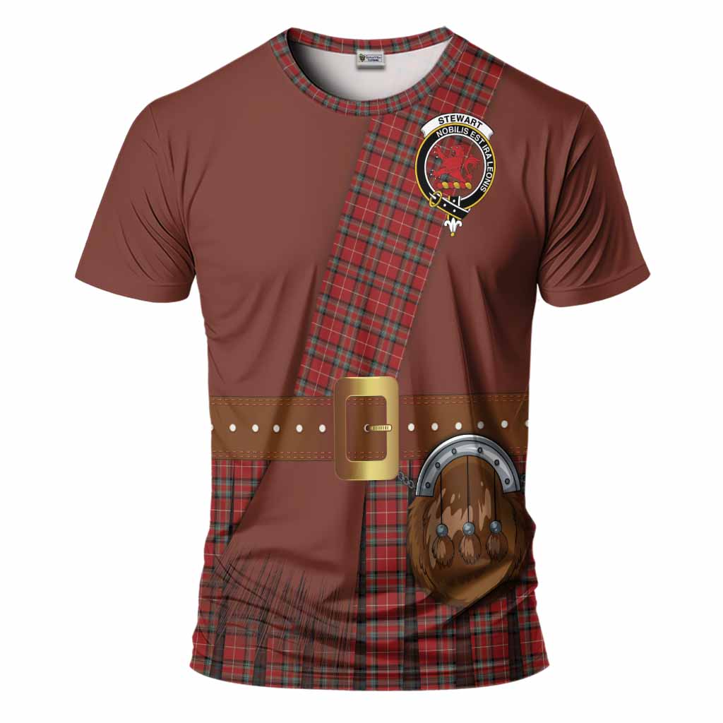 Stewart (Stuart) of Bute Tartan Crest T-Shirt Kilt Costume Style