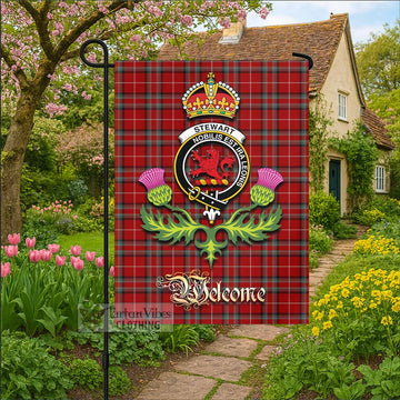 Stewart (Stuart) of Bute Tartan Family Crest Garden Flag Royal Thistle Welcome Style - Tartan Vibes Clothing